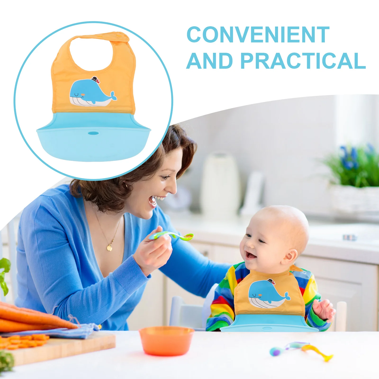 Силиконовый детский нагрудник - Фотография_5