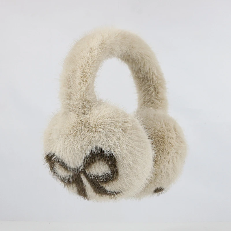 Зимние плюшевые наушники из меха норки - Фотография_4