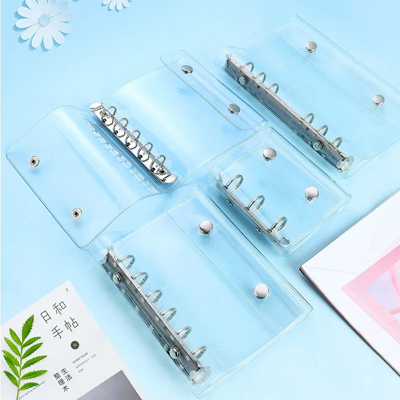 A6 a7 m5 a8 пвх прозрачный двойной кнопочный переплет - Фотография_2