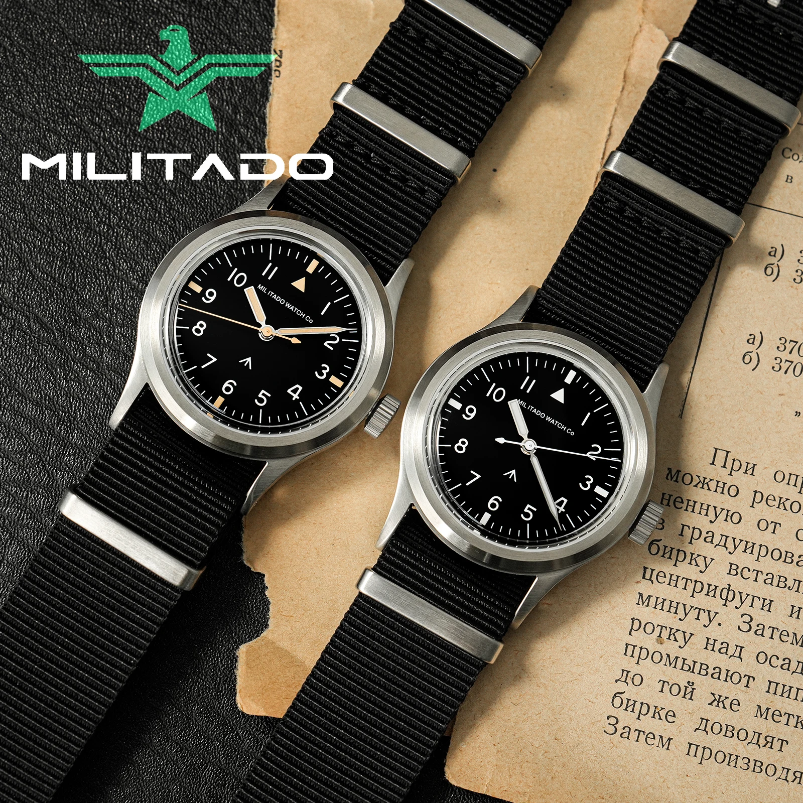 Militado ml14 36 мм часы vh31 sweep