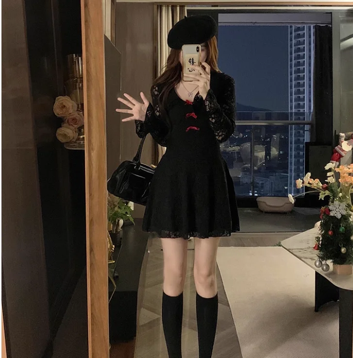 Женское осеннее сексуальное кружевное - Фотография_5