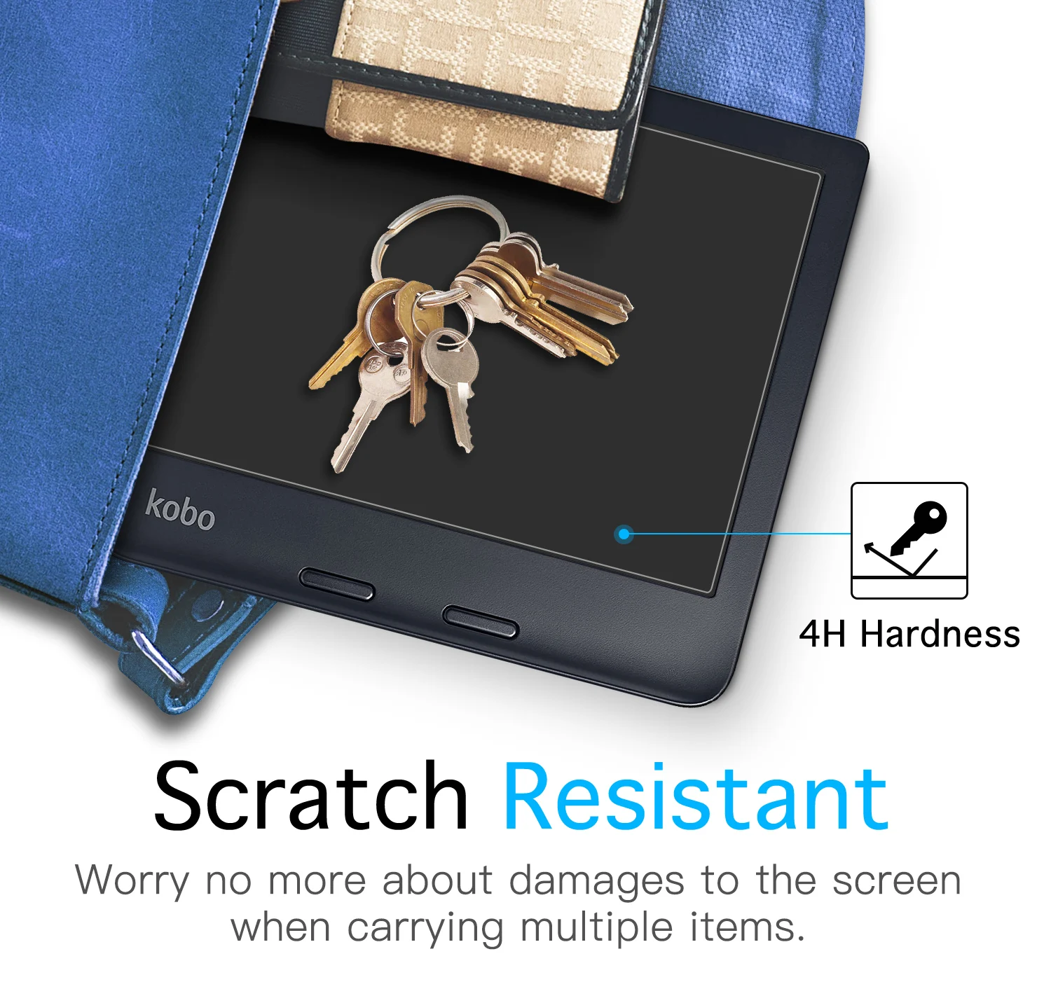 Комплект из 2 матовых защитных пленок moko подходит для kobo libra color - Фотография_5