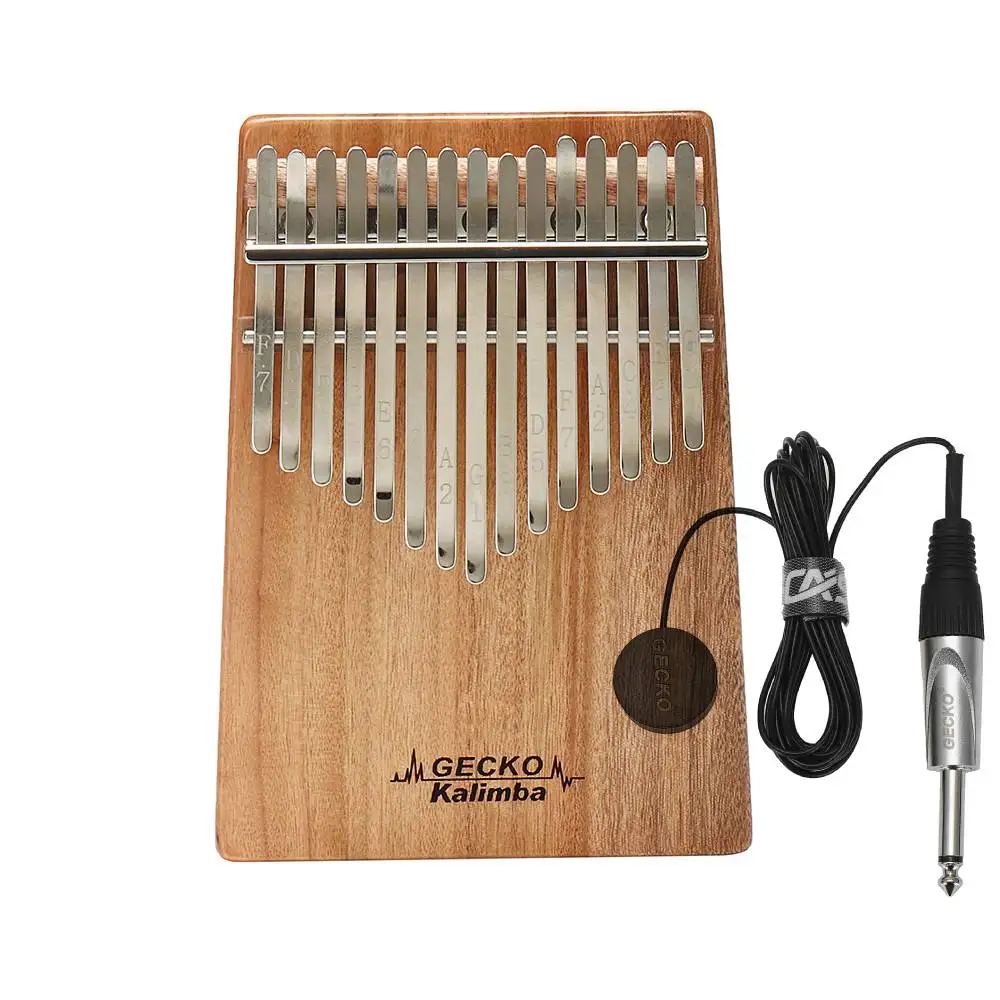 Gecko 15-клавишное пианино kalimba g tone для большого пальца mbira