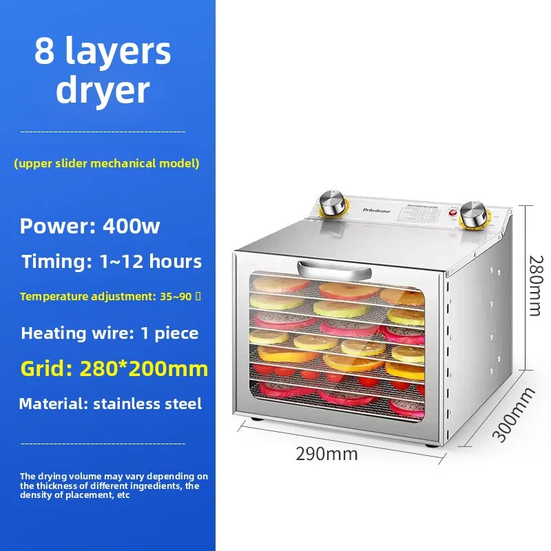 Небольшая бытовая сушилка для фруктов и овощей из нержавеющей стали - Фотография_6