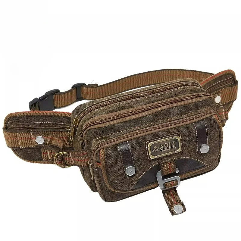Многофункциональная мужская поясная сумка
