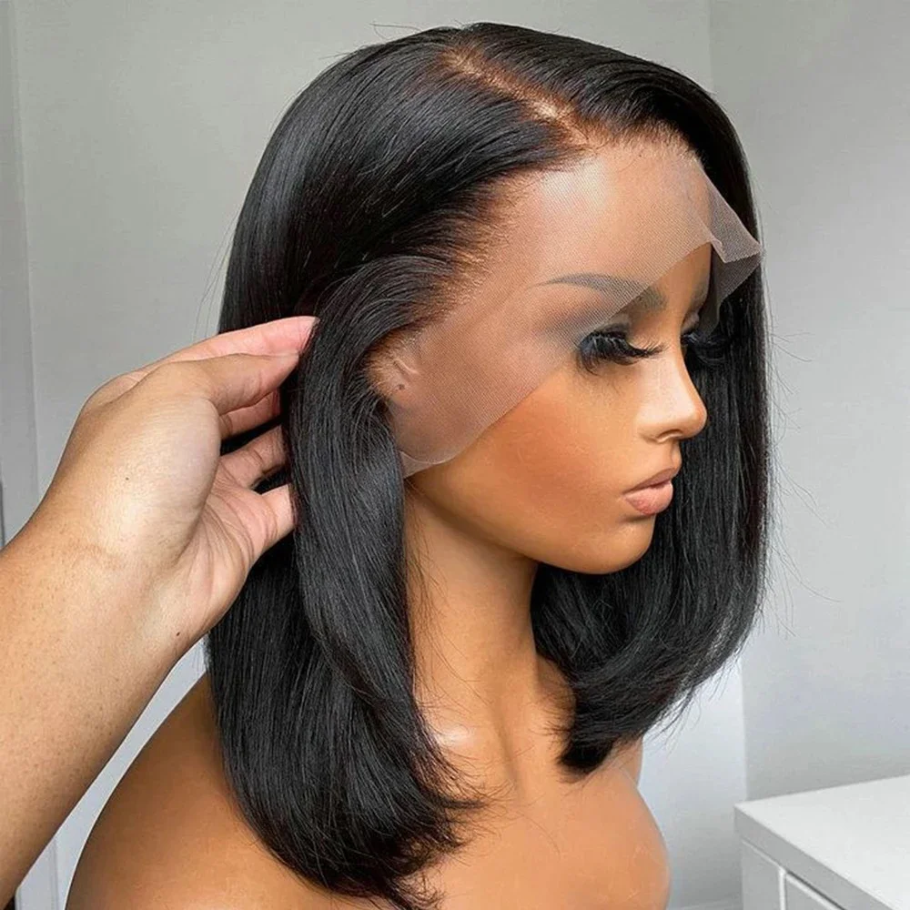 13x4 bone straight bob wig парики