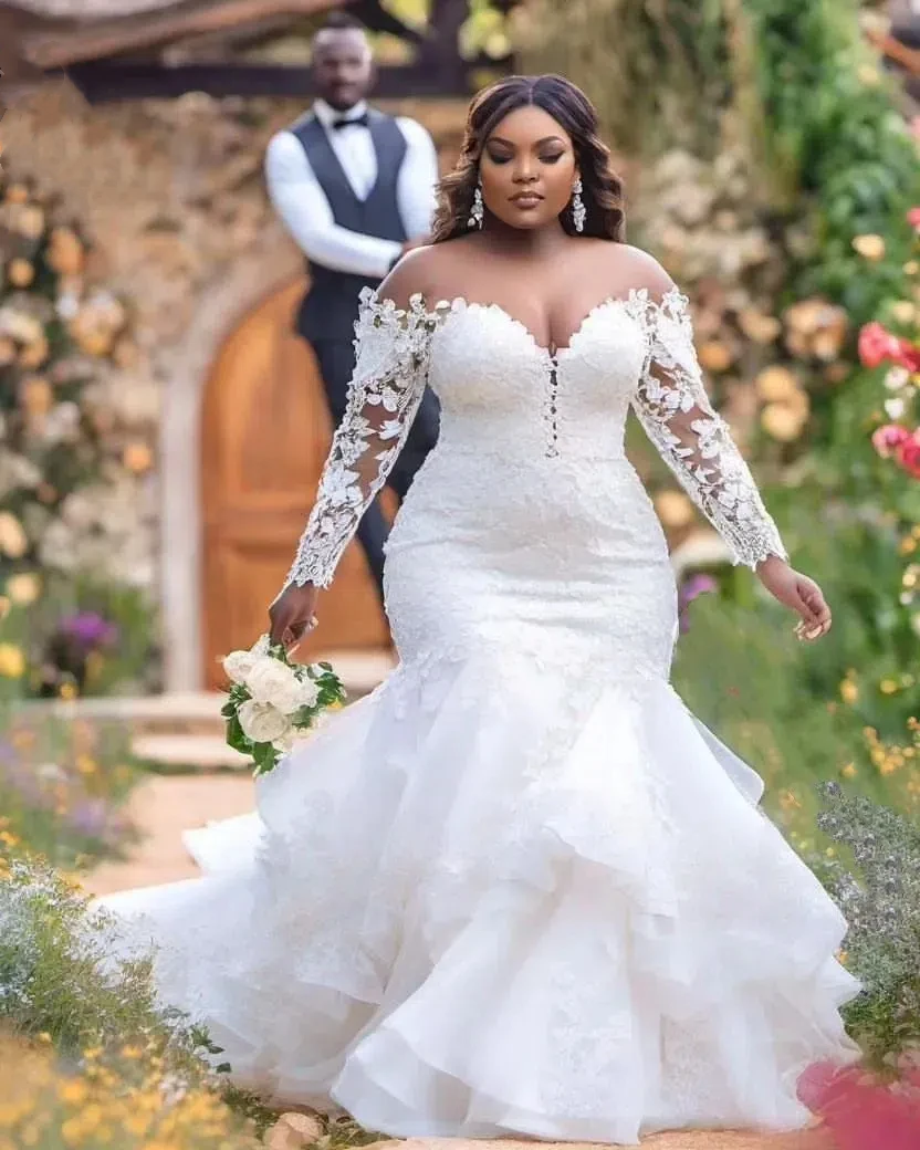 Горячая русалка aso ebi плюс размер