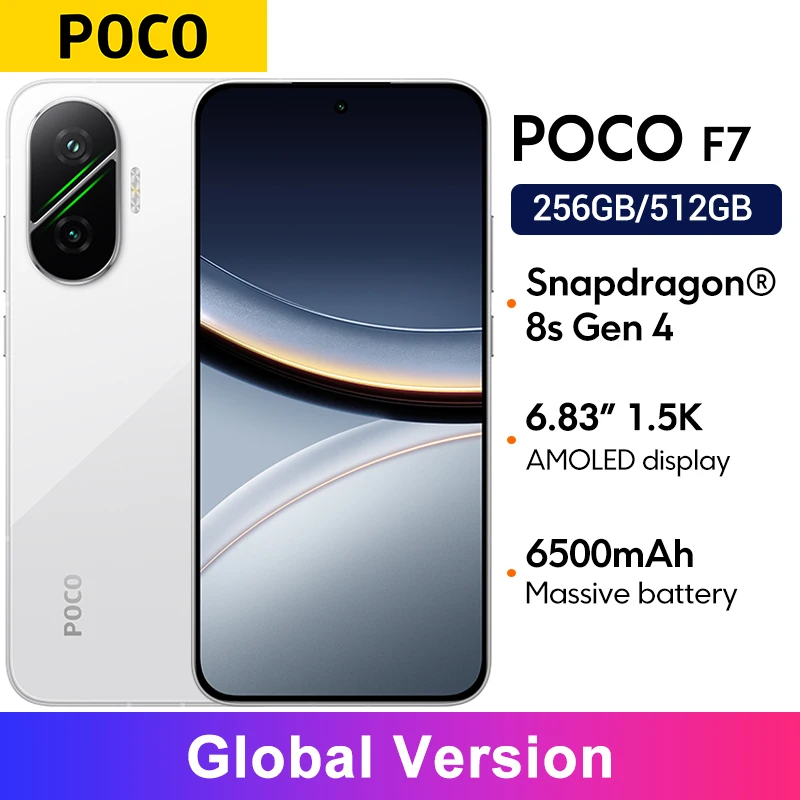 【брендовый+】poco f7 5g snapdragon ® 8s gen 4 nfc 6500 мач аккумулятор 6