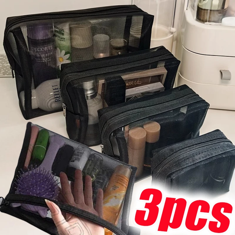 Черные косметички 3 размера