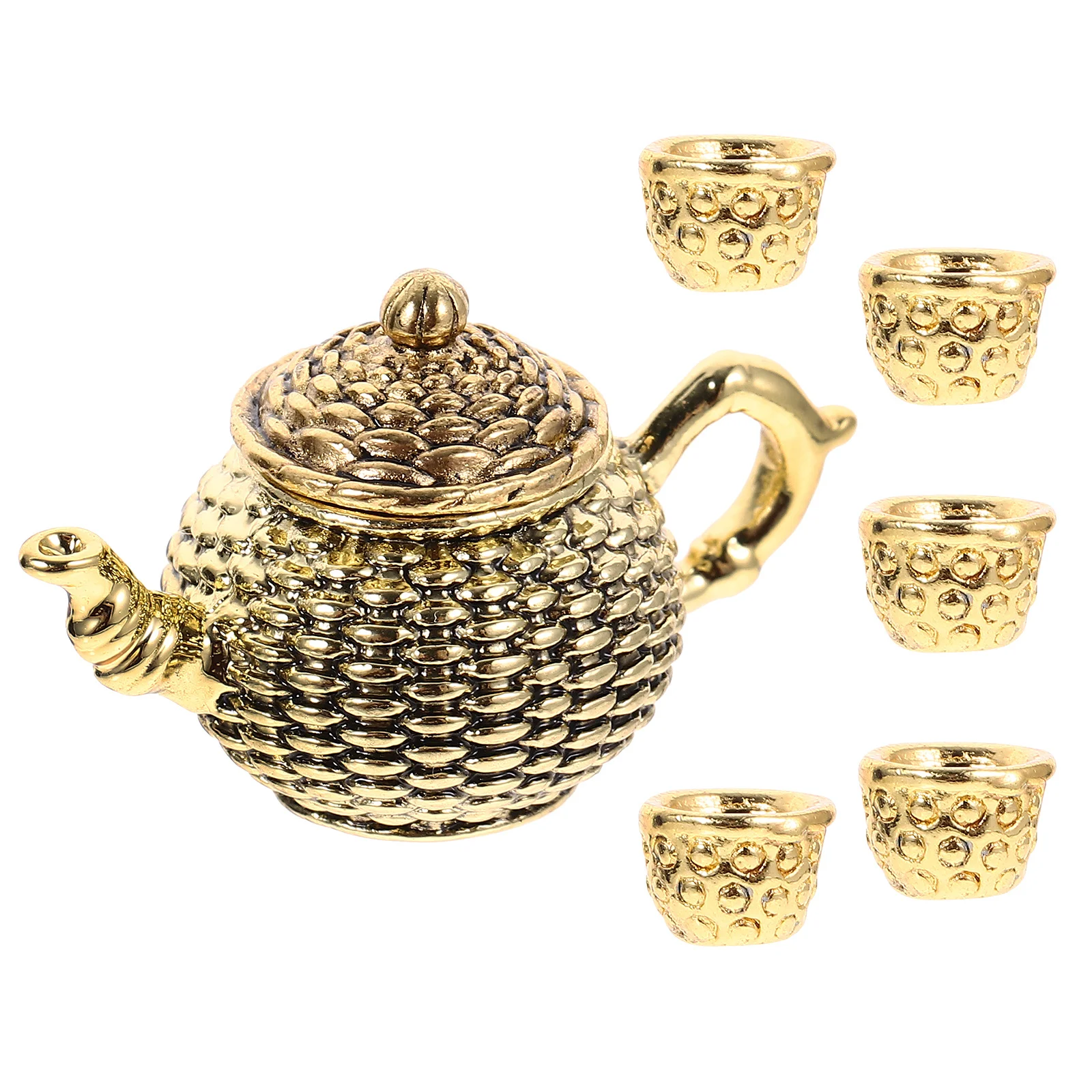 Миниатюрный набор чайников из цинкового сплава - Фотография_6