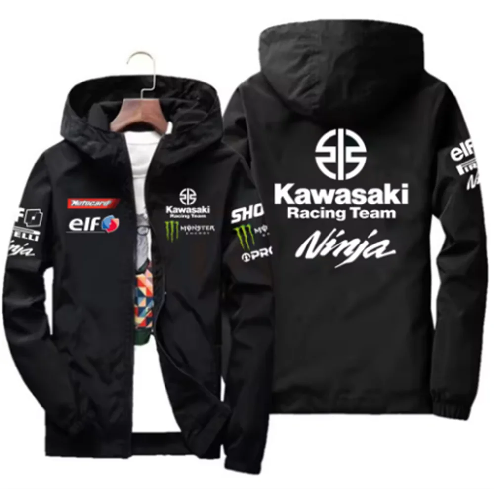 Модная новая мотоциклетная куртка kawasaki - Фотография_2
