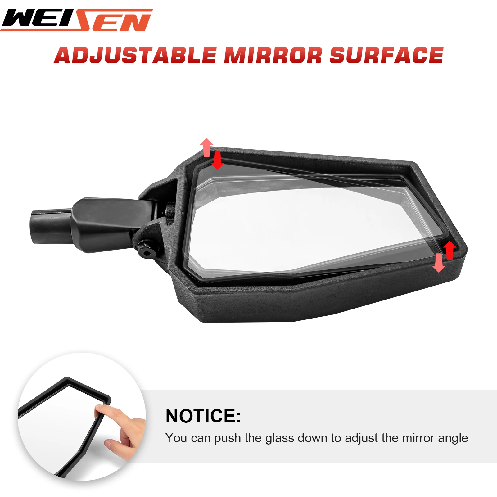 Боковое зеркало заднего вида utv от 1 - Фотография_4