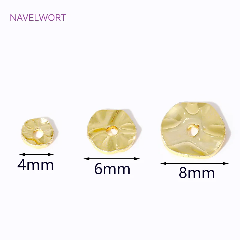 Бусины разделители разделители для бусин круглые позолоченные бусины - Фотография_3