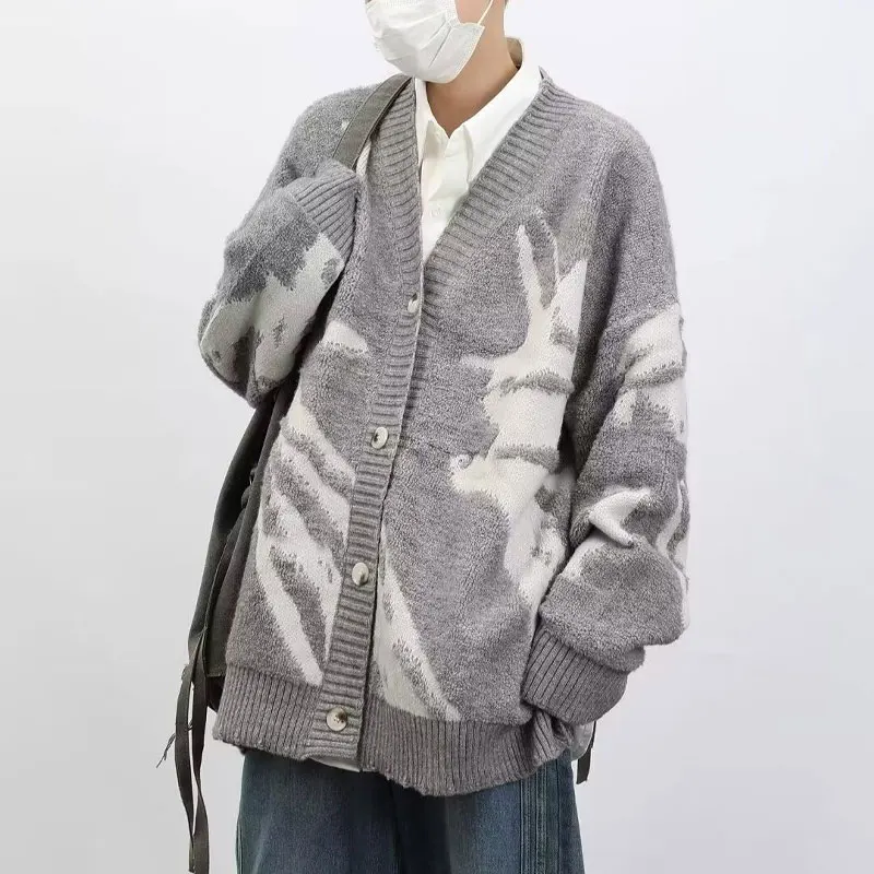 Флокированные свитера в американском стиле ретро