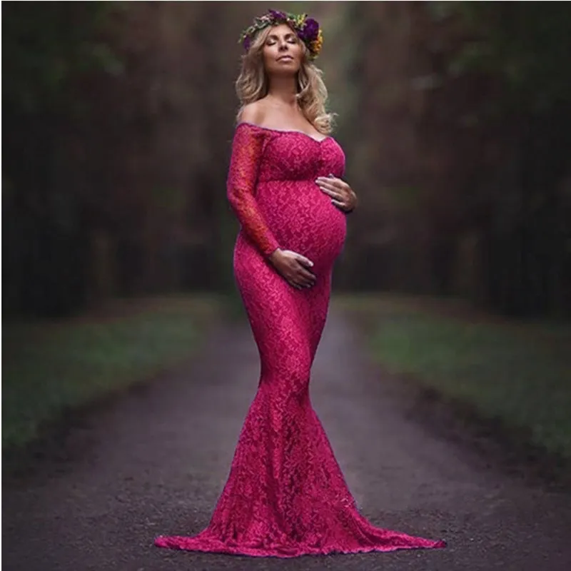 Платья русалки для беременных для фотосессии - Фотография_3