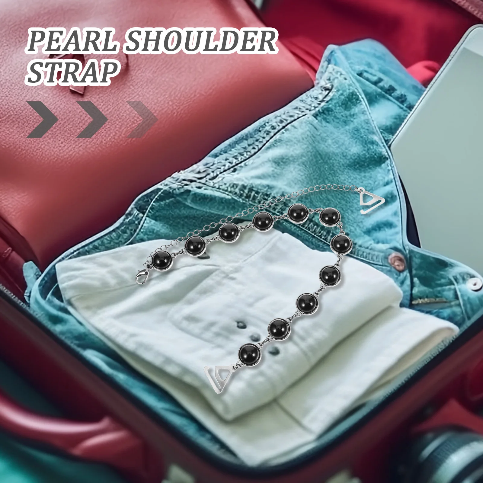 1 пара жемчужных бретелей