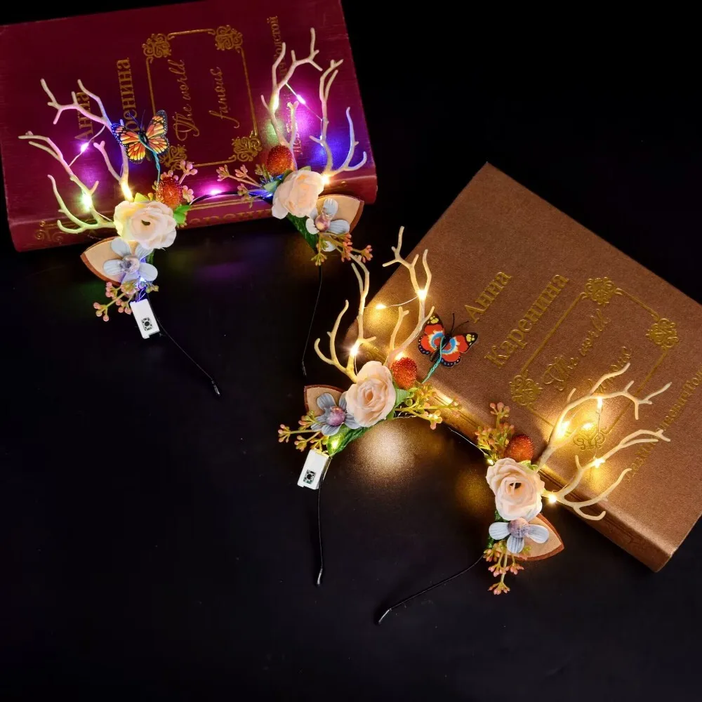 Светящаяся повязка на голову с рогами для детей - Фотография_4