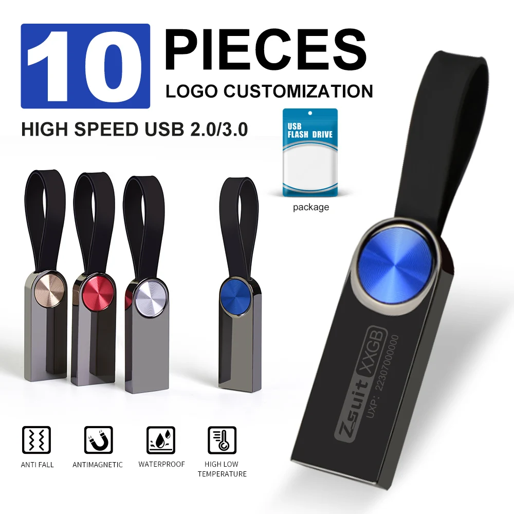 Флешка usb 3 0 металлический usb флеш-накопитель с бесплатным логотипом