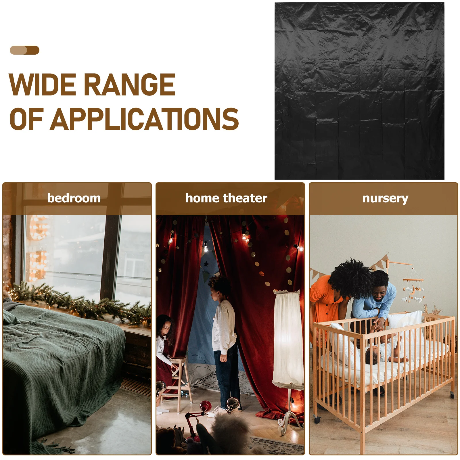 1 комплект затемняющих штор для комнаты - Фотография_5