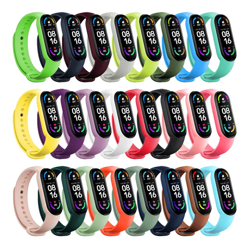 Официальный силиконовый ремешок для xiaomi mi band 4 5 6 7