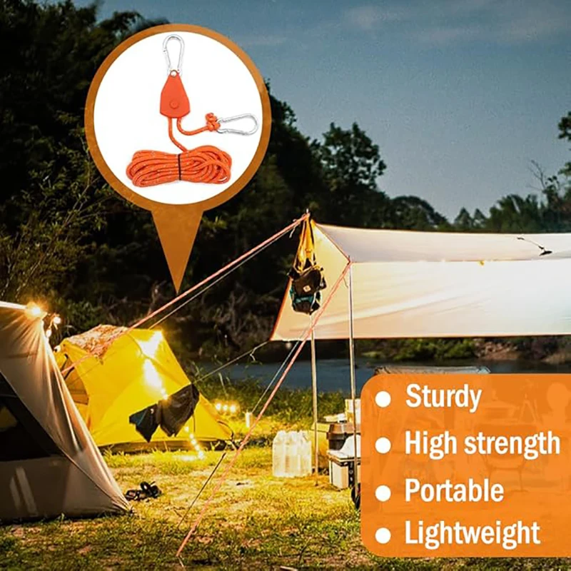 Tralow 4 мм кемпинговая веревка с застежкой для палатки - Фотография_6