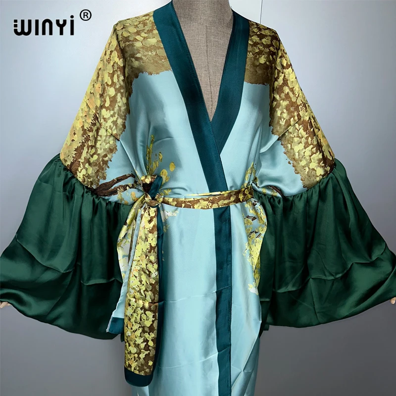 Winyi кимоно hanfu с принтом вечернее - Фотография_3