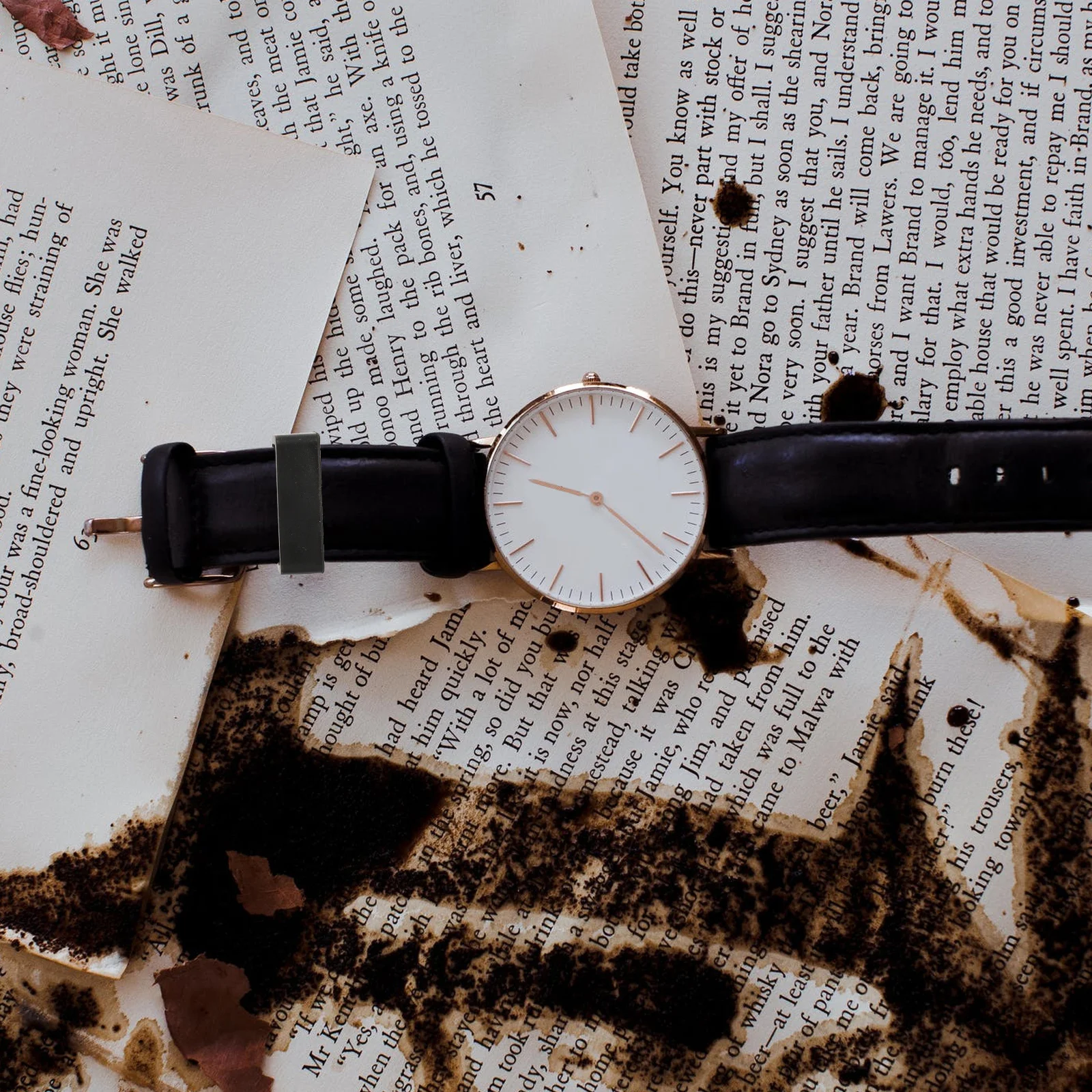 Черная петля, силиконовый фиксатор ремешка для часов - Фотография_5