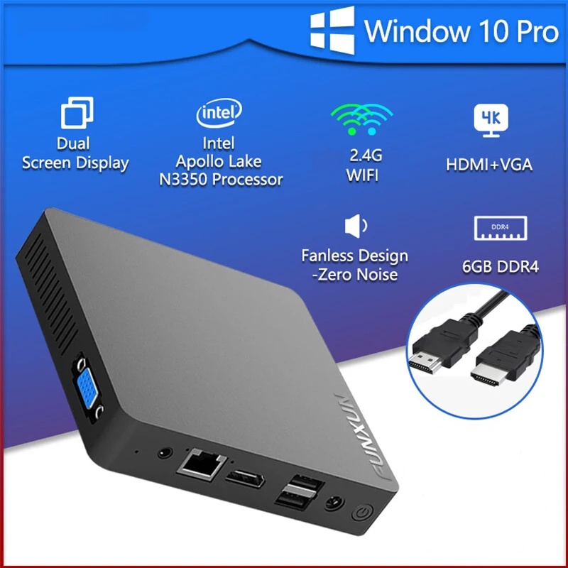 Мини-пк b20a, intel n3350