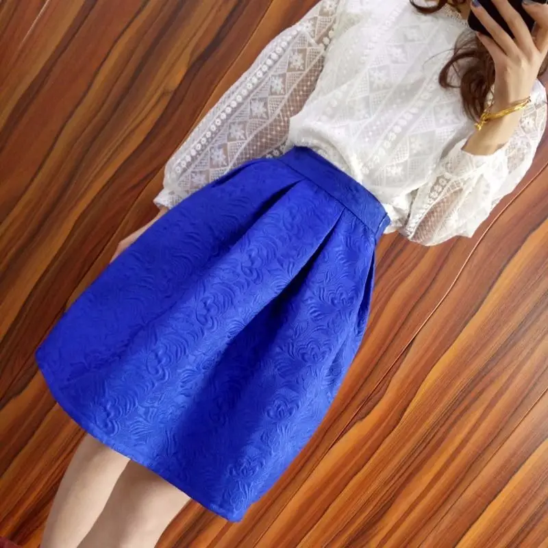 Красно-синяя однотонная средней - Фотография_4