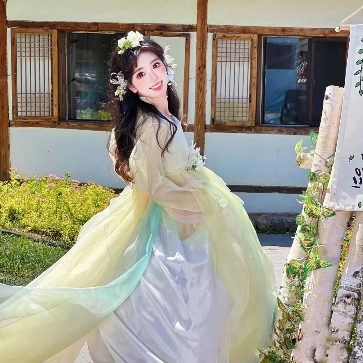 Корейская женская новая стильная традиционная корейская одежда - Фотография_4