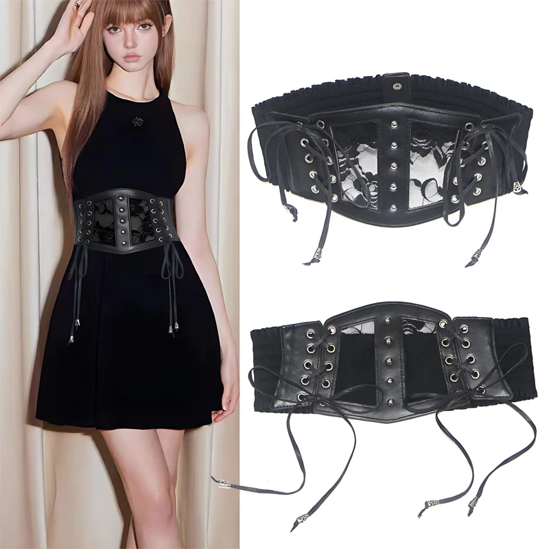 Эластичные кружевные корсетные ремни для женщин - Фотография_2