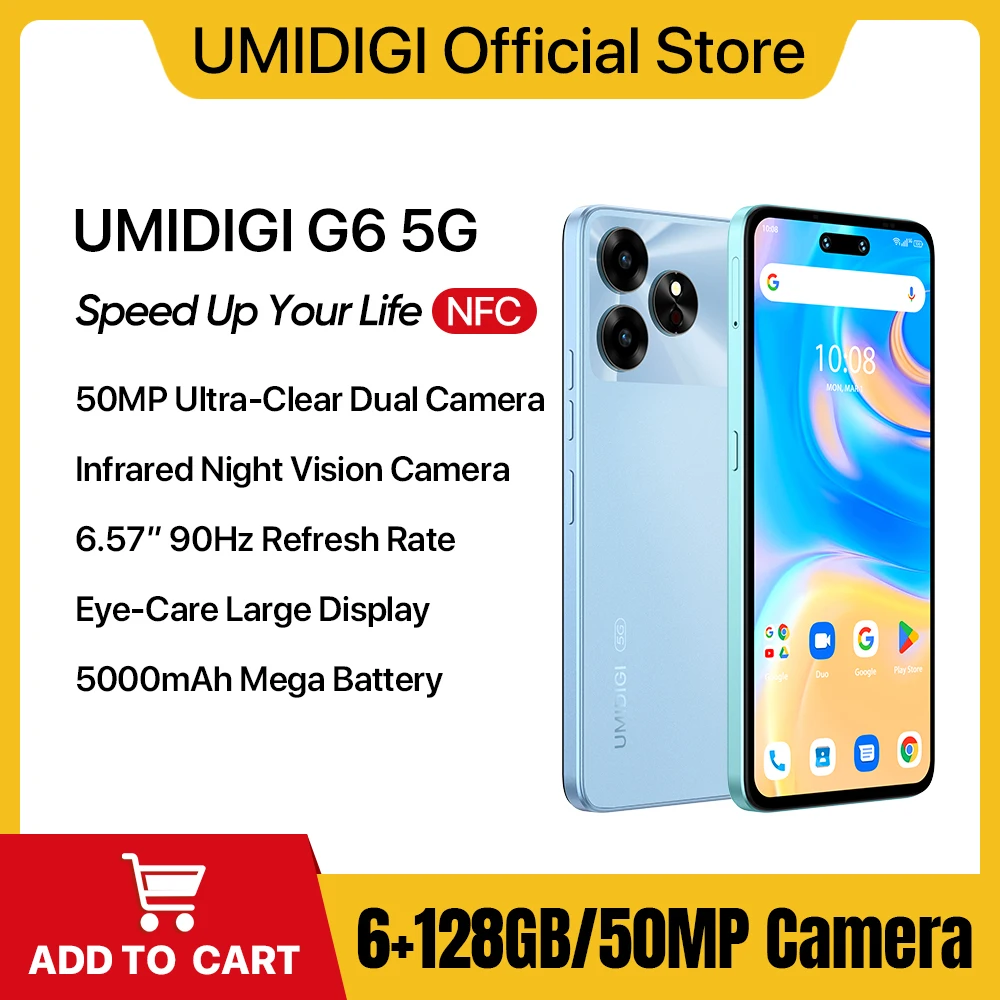 Unta umidigi g6 5g смартфони 5g