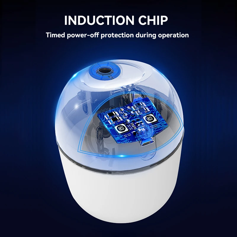 Мини-увлажнитель воздуха xiaomi 220 мл со светодиодной ночницей - Фотография_5