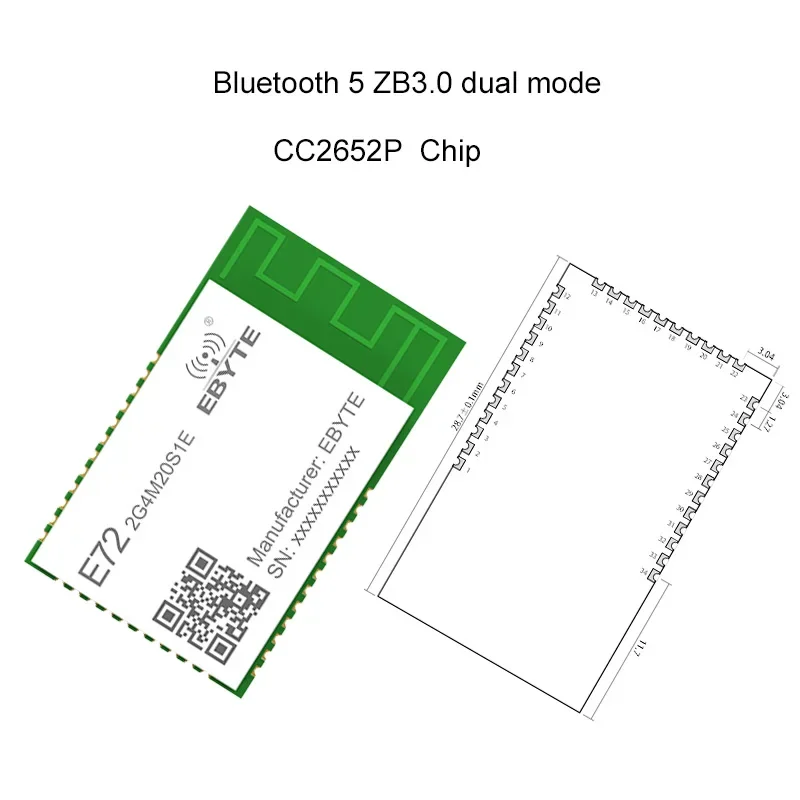 5x cc2652p 2,4 ггц bluetooth 5 zb3