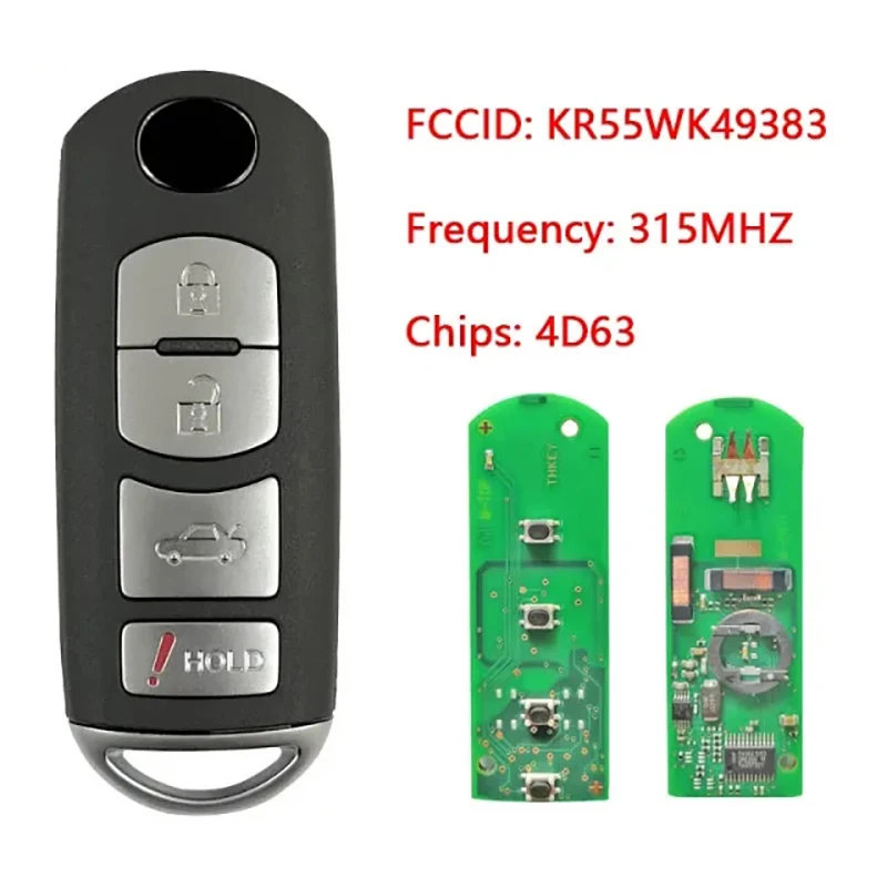 Cn026055 aftermarket 4 кнопки смарт-ключ