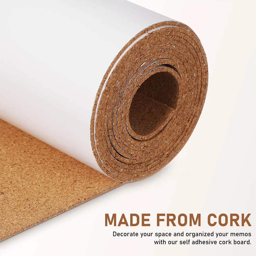 Самоклеящийся пробковый рулон 20 см x 200 см x 1 мм