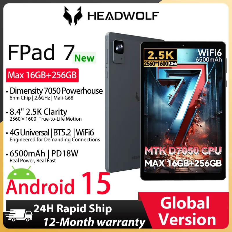Планшет headwolf fpad7 на android 14