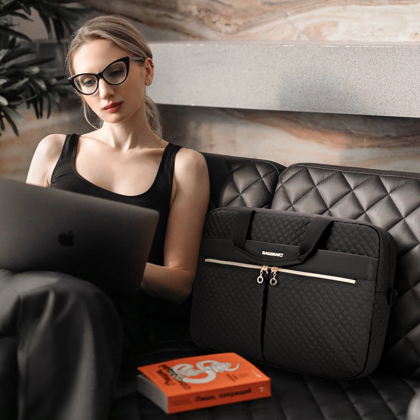 Bagsmart сумка для ноутбука для женщин 15 - Фотография_6