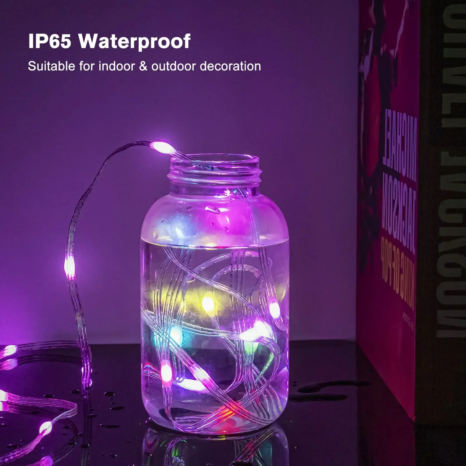 Rgb ic smart string light diy светодиодные - Фотография_3
