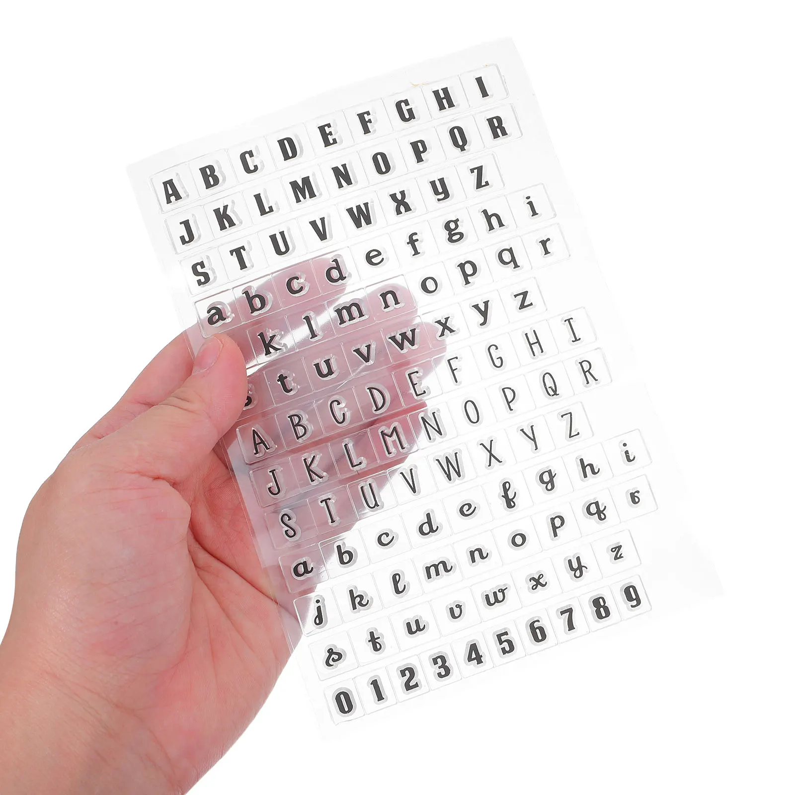 Набор прозрачных силиконовых штампов из 4 предметов - Фотография_3