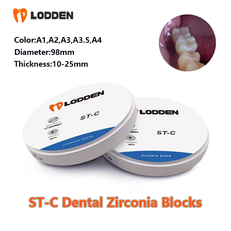 Lodden st-c стоматологические циркониевые блоки a1 a2 a3 a3