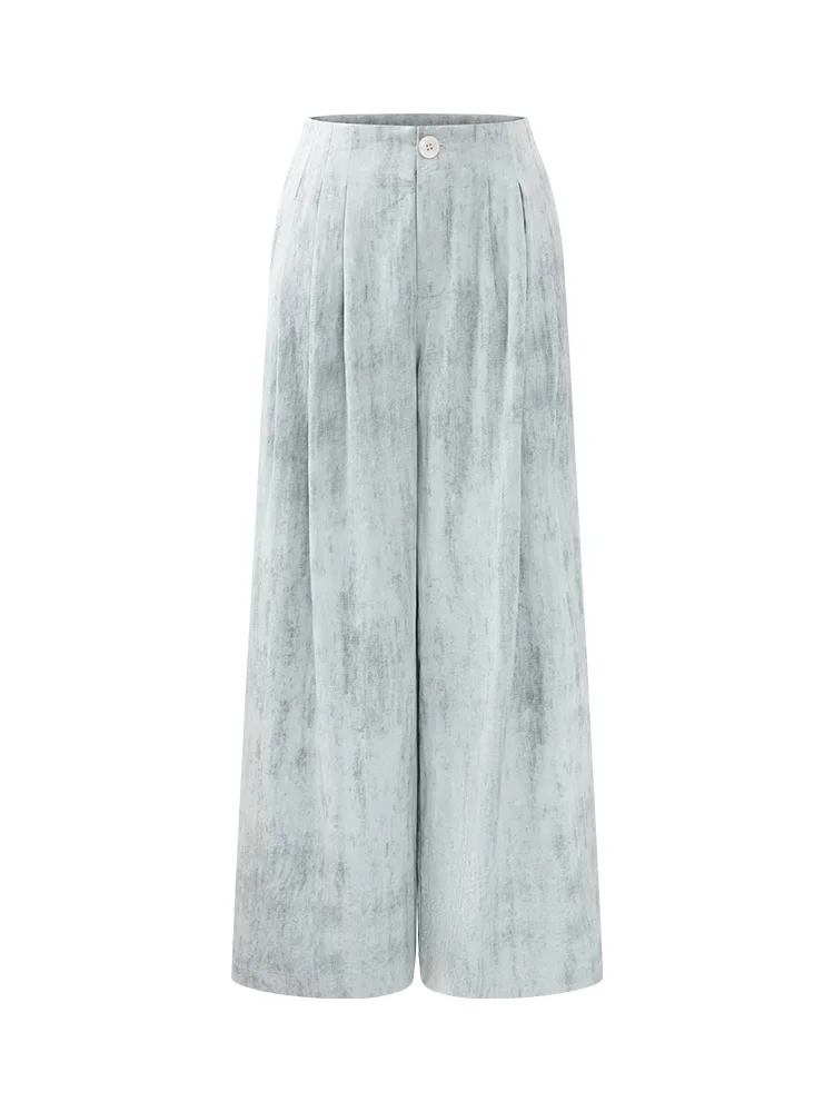 Элегантные текстурированные широкие брюки - Фотография_6