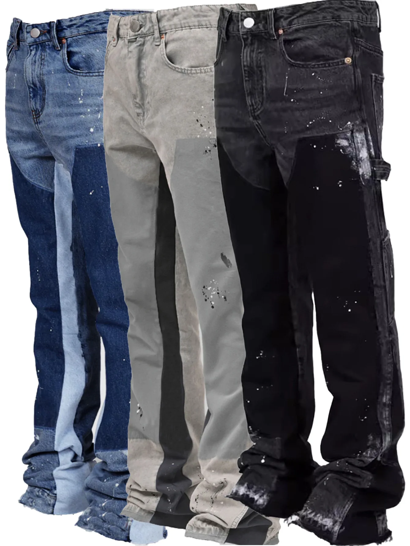 Новые модные брендовые мужские джинсы high street