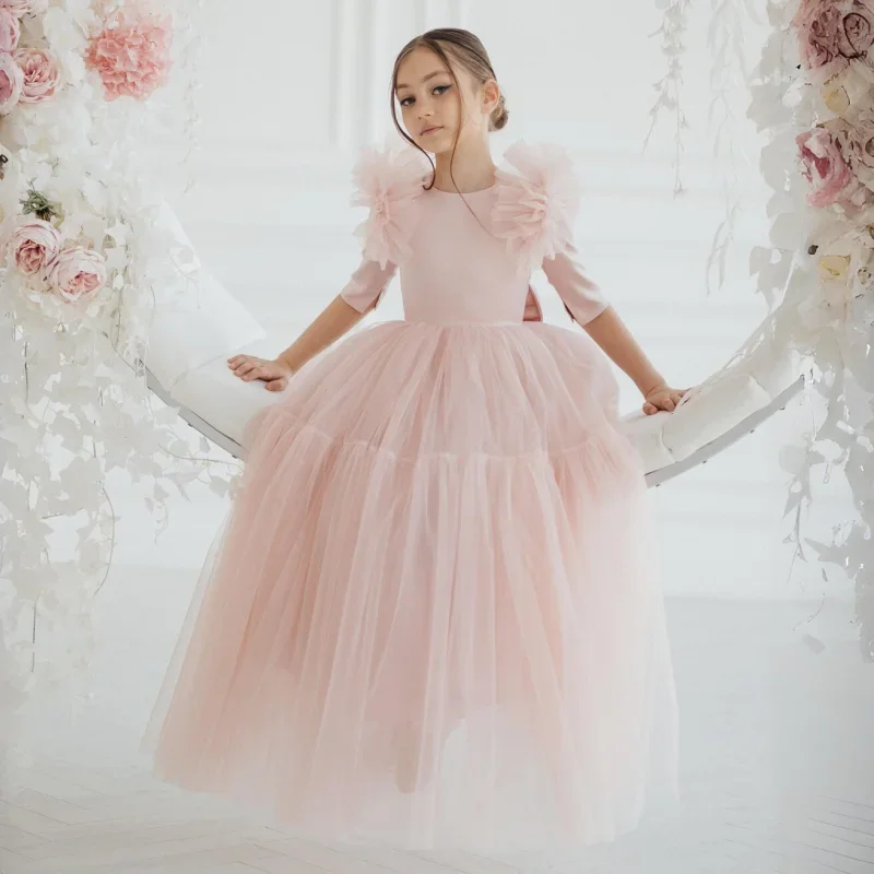 Customized light pink  flower girl - Фотография_2