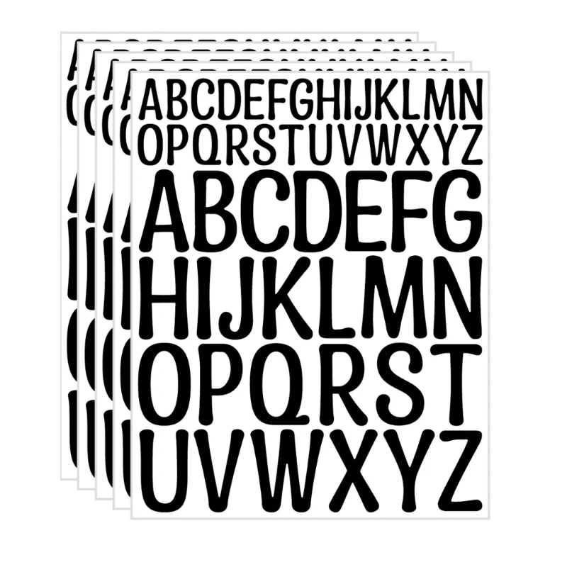 96ge 5 листов наклейка с алфавитами - Фотография_6