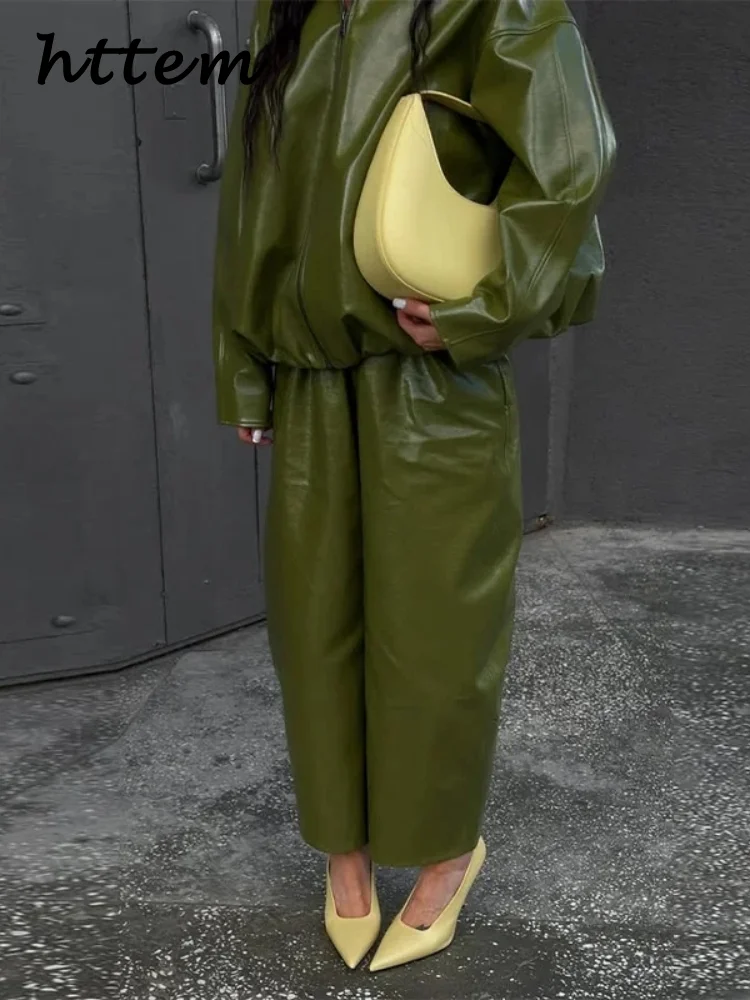 Уличные кожаные куртки на молнии - Фотография_5