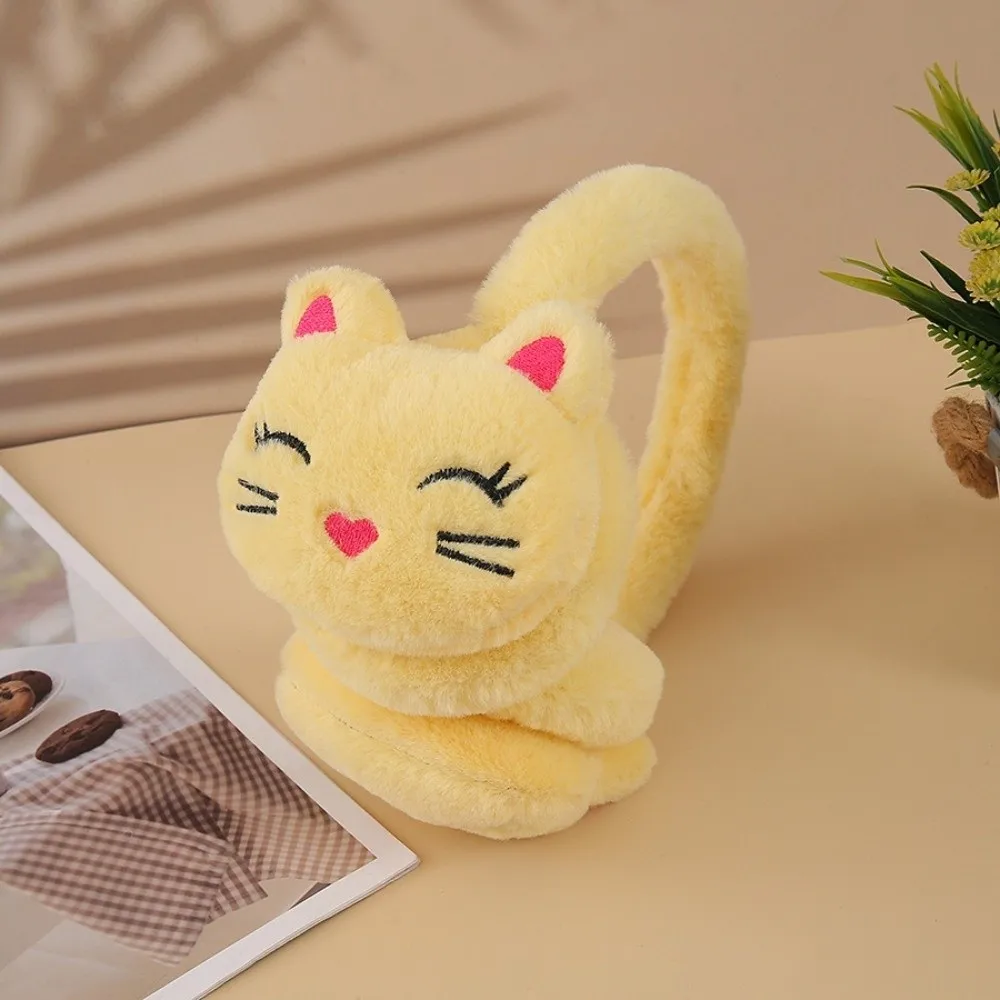Плюшевые грелки для ушей с милым мультяшным котом - Фотография_5