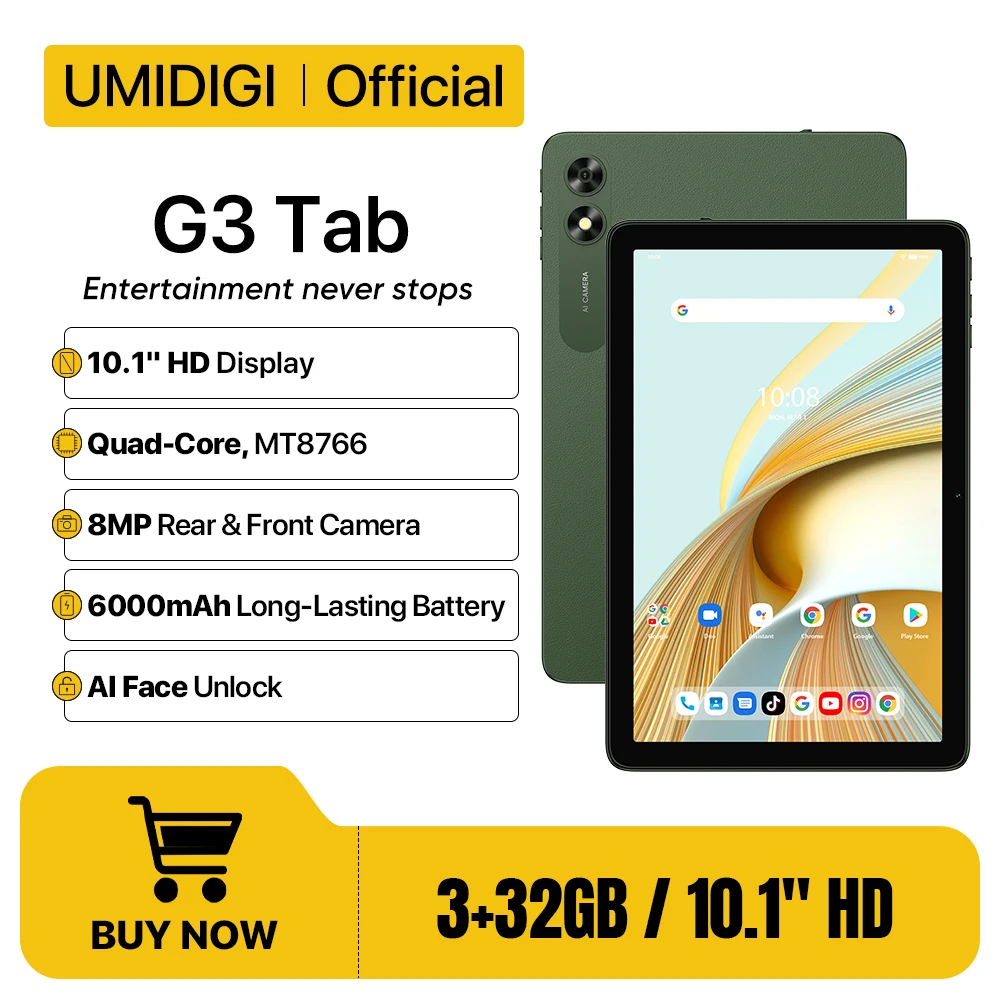 Умный планшет umidigi g3 tab