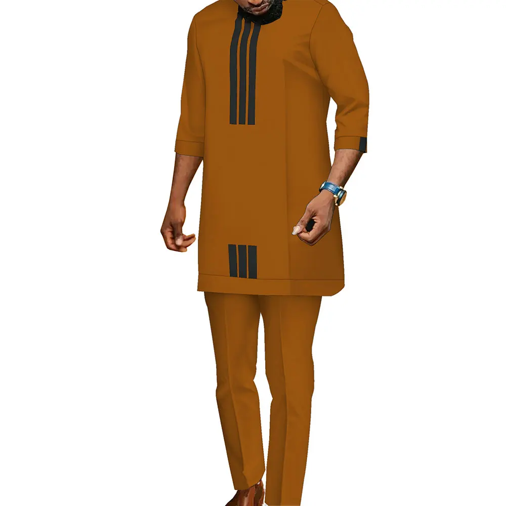Осенняя мужская африканская одежда dashiki - Фотография_2