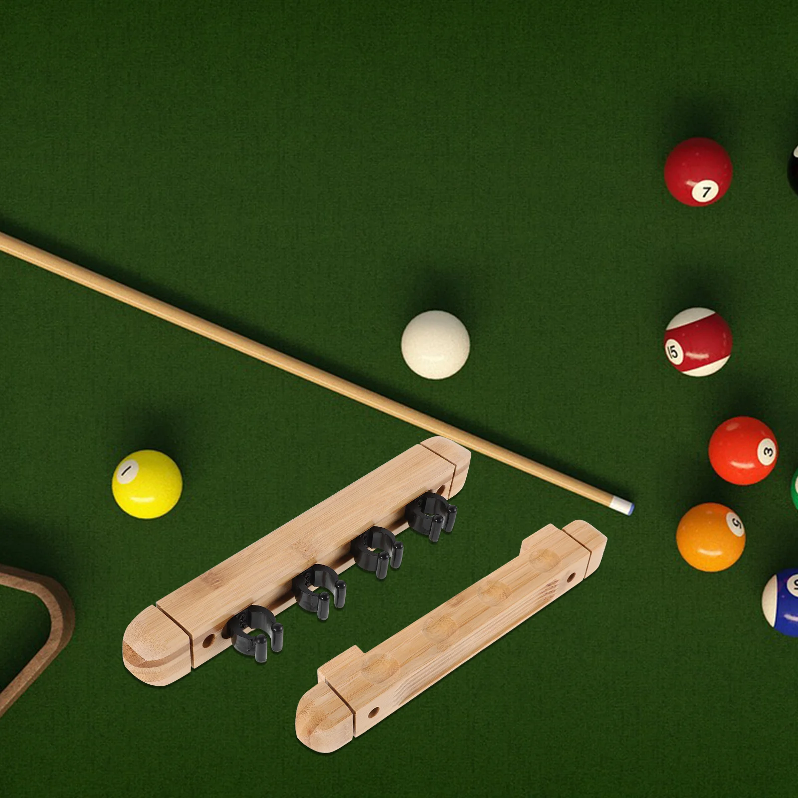 1 комплект, настенная стойка для кия из цельного дерева - Фотография_4